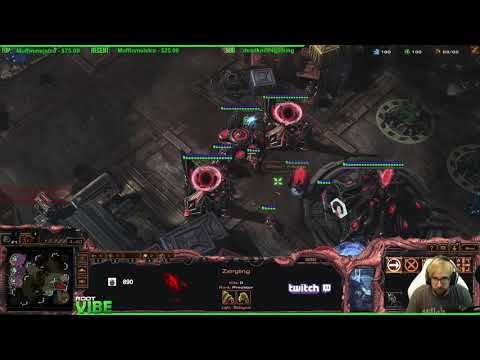 ViBE - Breaks down his ZvP Roach Greed style in a GM level ladder game