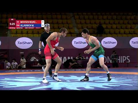 1/4 GR - 60 kg: M. MOHSEN NEJAD (IRI) v. M. ALLAYAROV (TKM)