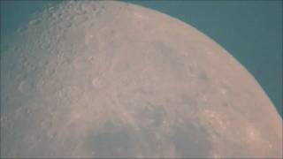 preview picture of video 'Moon Through My Telescope August 29, 2010 (Morning)'
