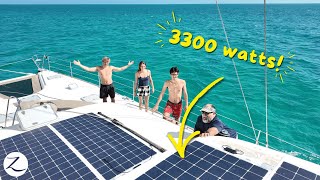 We installed 3300 watts of solar power on our sailboat! ⚡️☀️ (Ep 348)