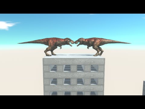EVERY UNIT vs ITSELF FALLING BUILDINGS - Animal Revolt Battle Simulator