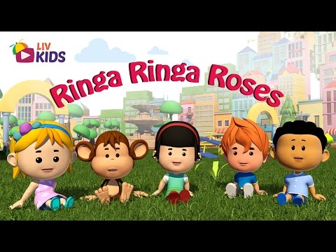 Ringa Ringa Roses with Lyrics | LIV Kids Nursery Rhymes and Songs | HD