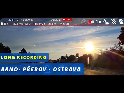 Brno → Přerov → Ostrava | CZE | Highway | Driving | Dash Cam Travel | 1080p | Car DVR | 2021
