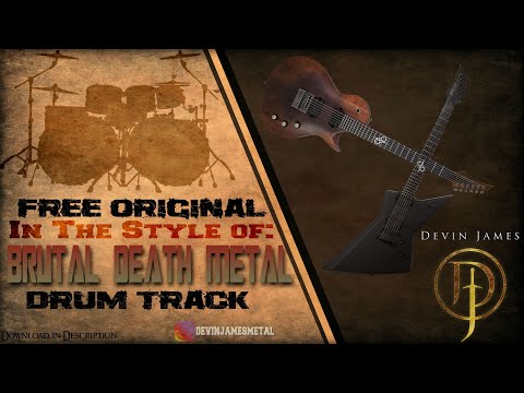 Brutal Death Metal Styled Free Original Drum Track - 208 BPM (FREE DOWNLOAD)