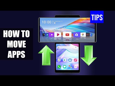 How to move apps on the LG WING