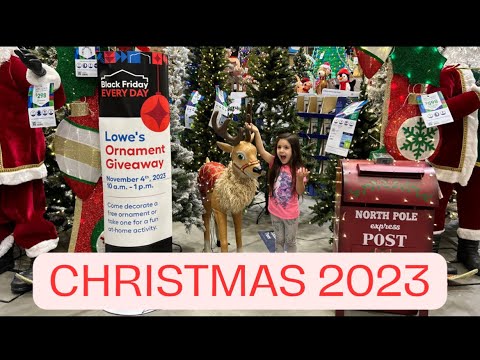Lowe's 2023 Christmas Decor Full Walkthrough