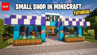 How to build a small shop in minecraft
