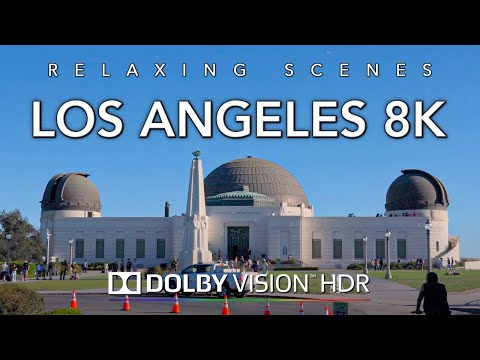 Driving Los Angeles 8K Dolby Vision HDR - USC to UCLA