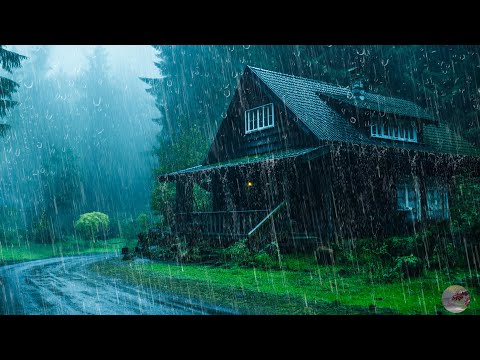 Sleep Peacefully with Rain in the Forest – Natural Rain and Thunder Sounds for Deep Sleep