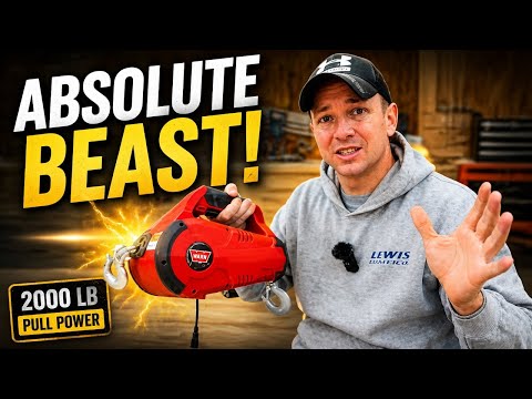 This Winch Is A LIFE SAVER!!! - electric winch lift Review | Check Description 👇