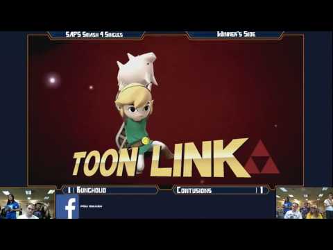 S@PS 31 Wii U Singles - Contusions (Toon Link/Link) vs Bungholio (Falcon) - Winner's Bracket
