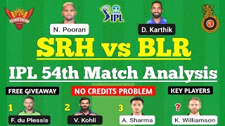 SRH vs RCB Dream11 Team | SRH vs BLR Dream11 Prediction | IPL 2022 Match | SRH vs RCB Dream11 Today