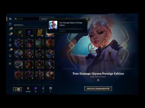 True Damage Qiyana Prestige Edition Unlocked!! Hextech Chest Opening!