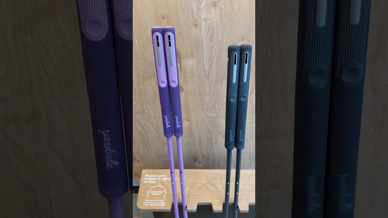 These Magnetic Ski Poles From Yardsale Are Collapsible