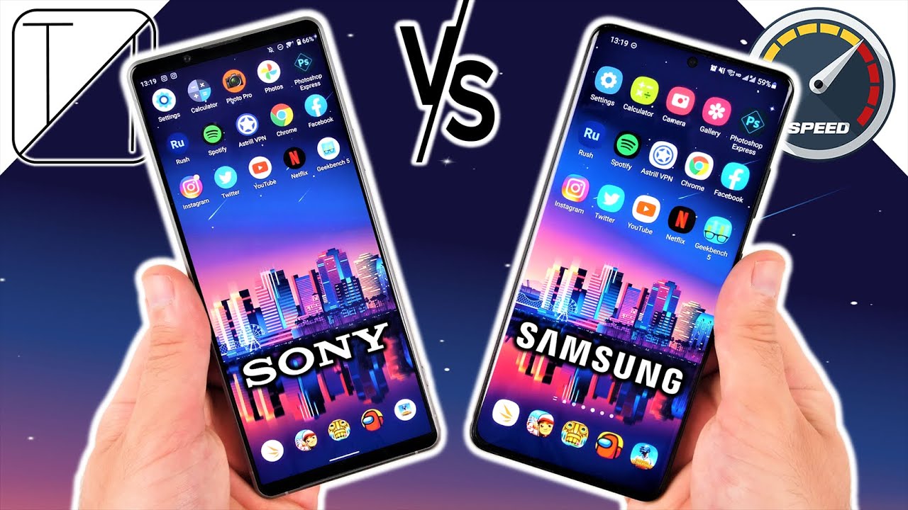 Sony Xperia 1 III vs Samsung Galaxy S21 Ultra Speed Test