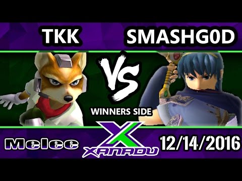 S@X 180 - TKK (Fox) Vs. SmashG0D (Marth) - SSBM Tournament - Smash Melee