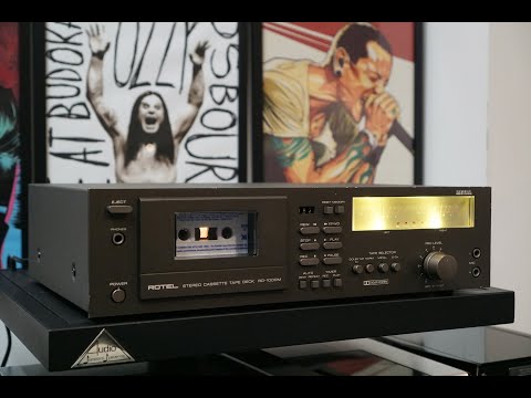 Rotel RD-1000M Vintage Cassette Deck with VU meters made in Japan