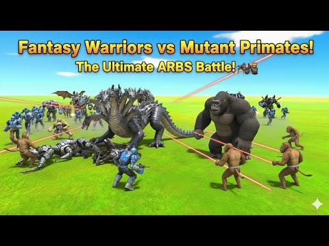 Fantasy Warriors vs Mutant Primates: The Ultimate ARBS Battle! 🐉🦍