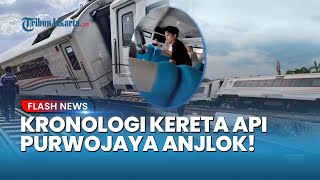 Kronologi KA Purwojaya Anjlok di Bekasi! Penumpang Panik, Kereta Ngerem Mendadak!