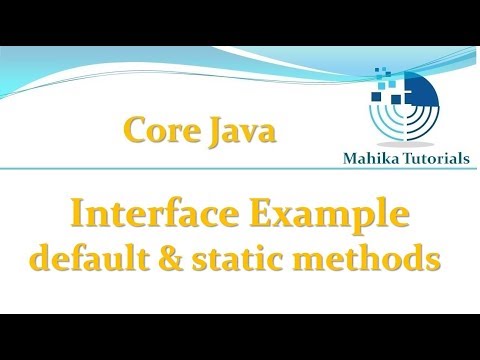 Core Java 56 Interface Example For Default And Static Methods