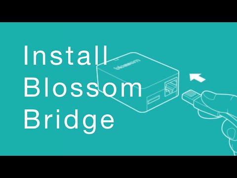 How To Install The Blossom Bridge Power Lan Connector | The Smart Watering Controller