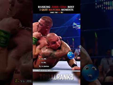 Ranking John Cena Best I Quit Matches WWE Moments #wwe #johncena #wweshorts