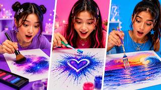 Art Challenge 🎨🔥 Awesome Drawing Tricks & DIY Hacks by 123 GO!