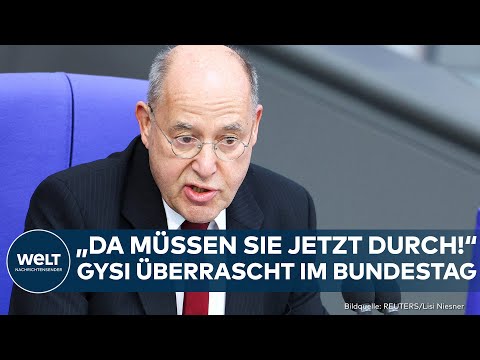 Video Thumbnail: BUNDESTAG: "Ja, da müssen Sie jetzt durch!" Gysi überrascht! Alterspräsident eröffnet erste Sitzung!