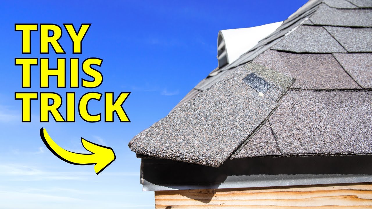 Installing the First Hip Shingle on a Shingle Roof