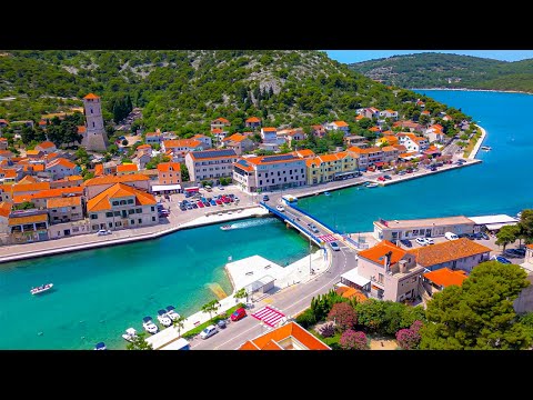 Tisno Croatia 4K Murter Island Walking Tour 2025
