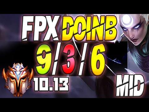 FPX Doinb Plays Diana vs Twisted Fate Mid Lane - 10.13