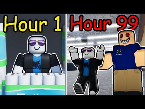 i survived OVERNIGHT in a Roblox superstore...