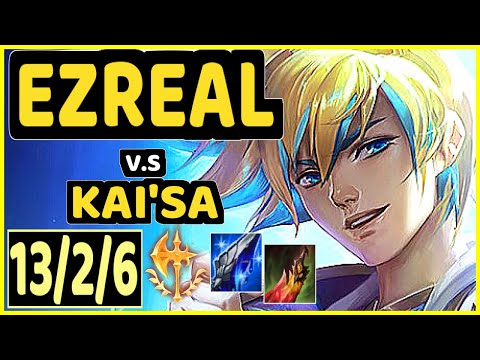 YUUKI60 (EZREAL) vs KAI'SA - 13/2/6 KDA BOTTOM ADC GAMEPLAY - EUW Ranked DIAMOND