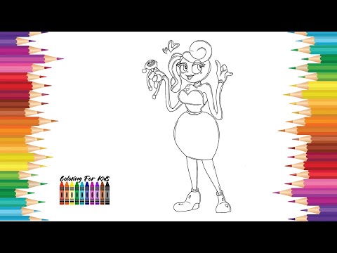 Mommy Long Legs and Huggy Wuggy coloring page #huggywuggy #poppyplaytime #art #coloring #videogames
