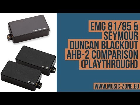 EMG 81/85 & Seymour Duncan Blackout AHB-2 comparison (playthrough)