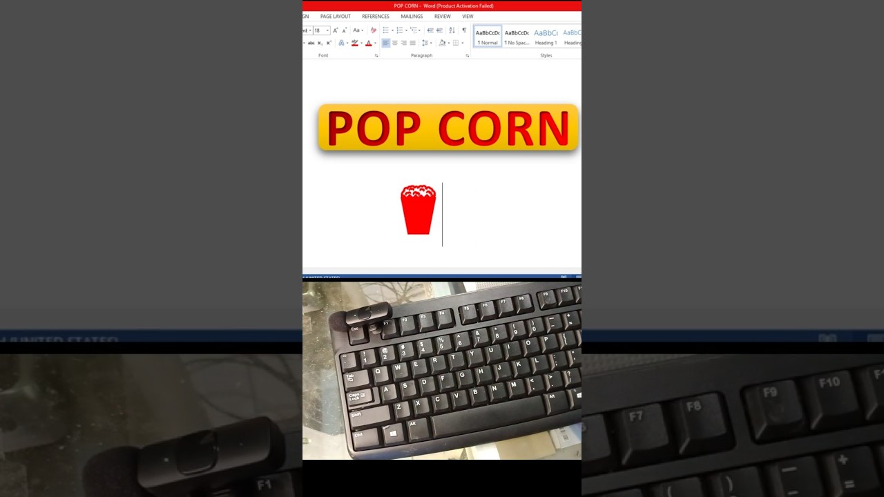 Shortcut 1F37F = Emoji Popcorn