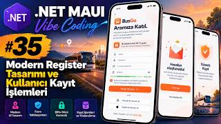 .NET MAUI ile Vibe Coding #35 | Fikirden Mobil Uygulamaya ~ Modern Register Tasa