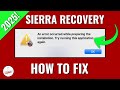 FIXED An Error Occurred While Preparing The Installation MacOS Sierra Recovery Error