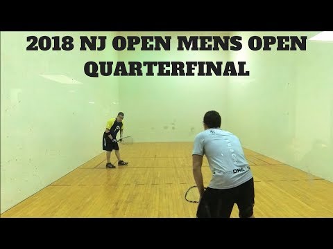 Racquetball Tournament - 2018 NJ OPEN - Mens Open Quarterfinal - J. Sylvester vs. S. Franco.