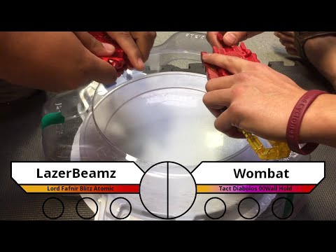 WBO Beyblade Tournament Battle: LazerBeamz vs Wombat - Beyblade West BST Standard #BeybladeBurst