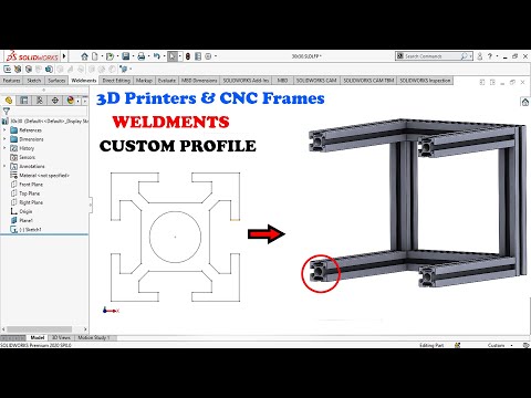 ✅ How to Add Custom Profiles in Solidworks Weldments.