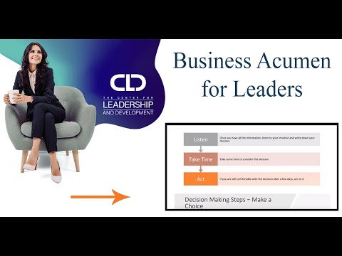 Business Acumen For Leaders - Course Demo - YouTube