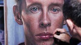 Time lapse oil painting. Portrait of my son