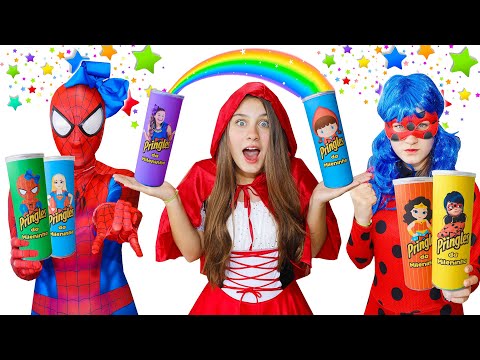 BRINCADEIRAS DE CRIANÇAS EM DOSE DUPLA 9 | Mileninha Finge Brincar de Princesa e Super Herói