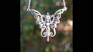 Silver Faerie Pentacle Necklace