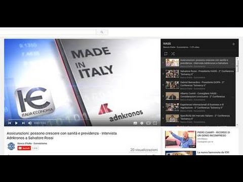 Assicurazioni: possono crescere con sanità e previdenza - Intervista Adnkronos a Salvatore Rossi