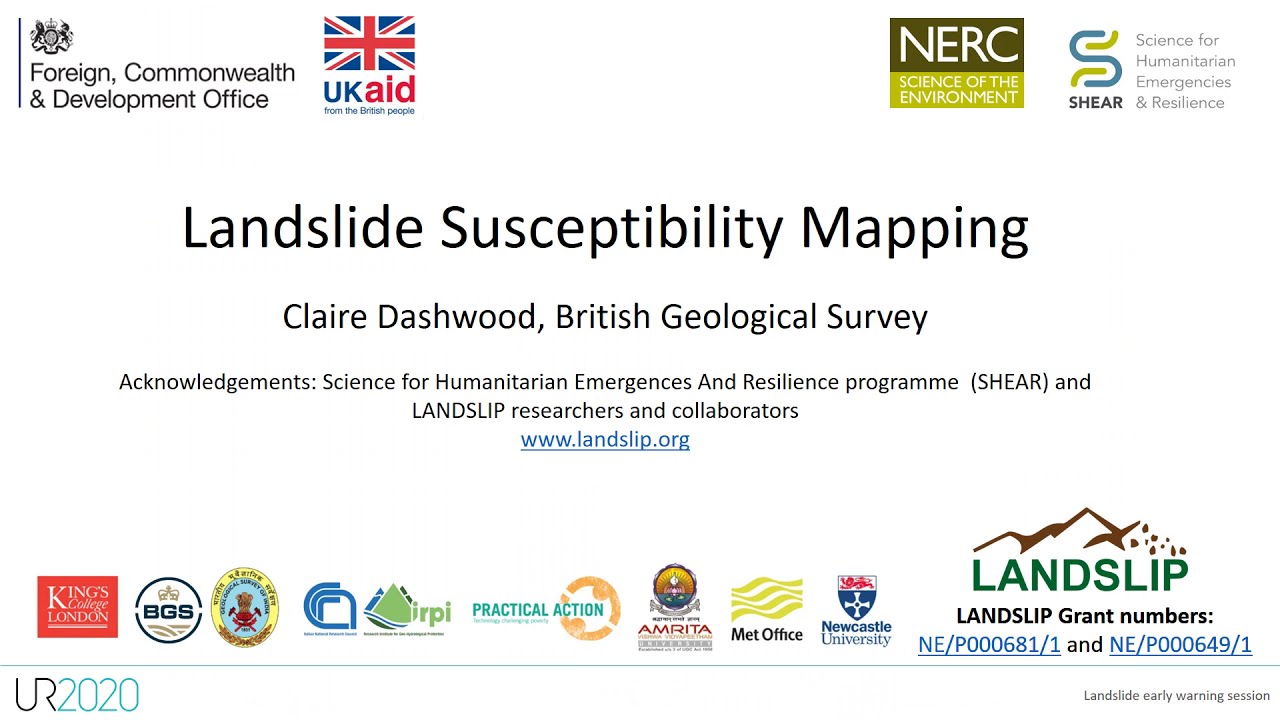 Landslide susceptibility mapping