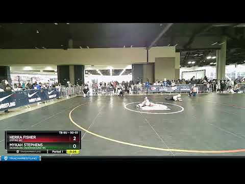 50 Lbs Round 2 - Mykah Stephens, Okanogan Underground WC Vs Herra Fisher, Empire WC 5bab