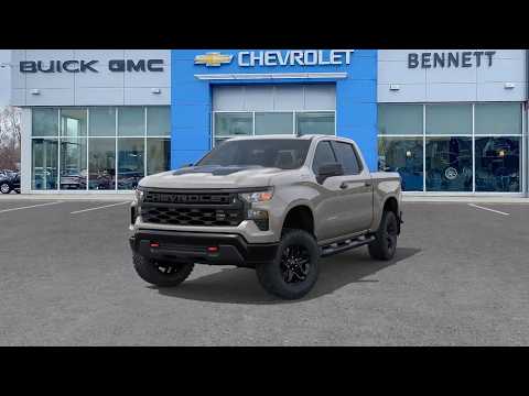 2026 Chevrolet Silverado 1500 Crew Cab Short Box 4-Wheel Drive Custom Trail Boss in White for sale at Bennett Chevrolet Cadillac Buick GMC Ltd. in Cambridge, ON