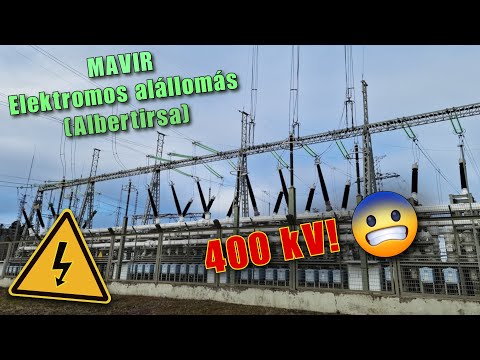 MAVIR 400 kV-os alállomás (Albertirsa) | 4K | 60 FPS